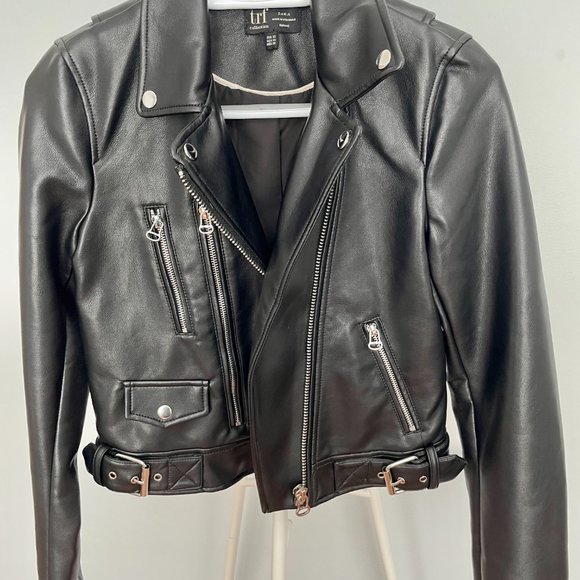 Zara trf collection - Leather coat - Size XS - Black - NWOT - Picture 3 of 5